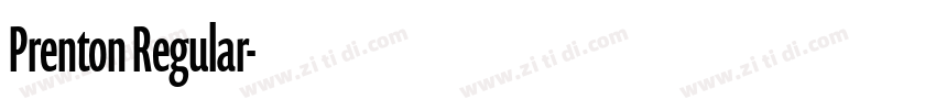 Prenton Regular字体转换 Prenton Regular字体转换